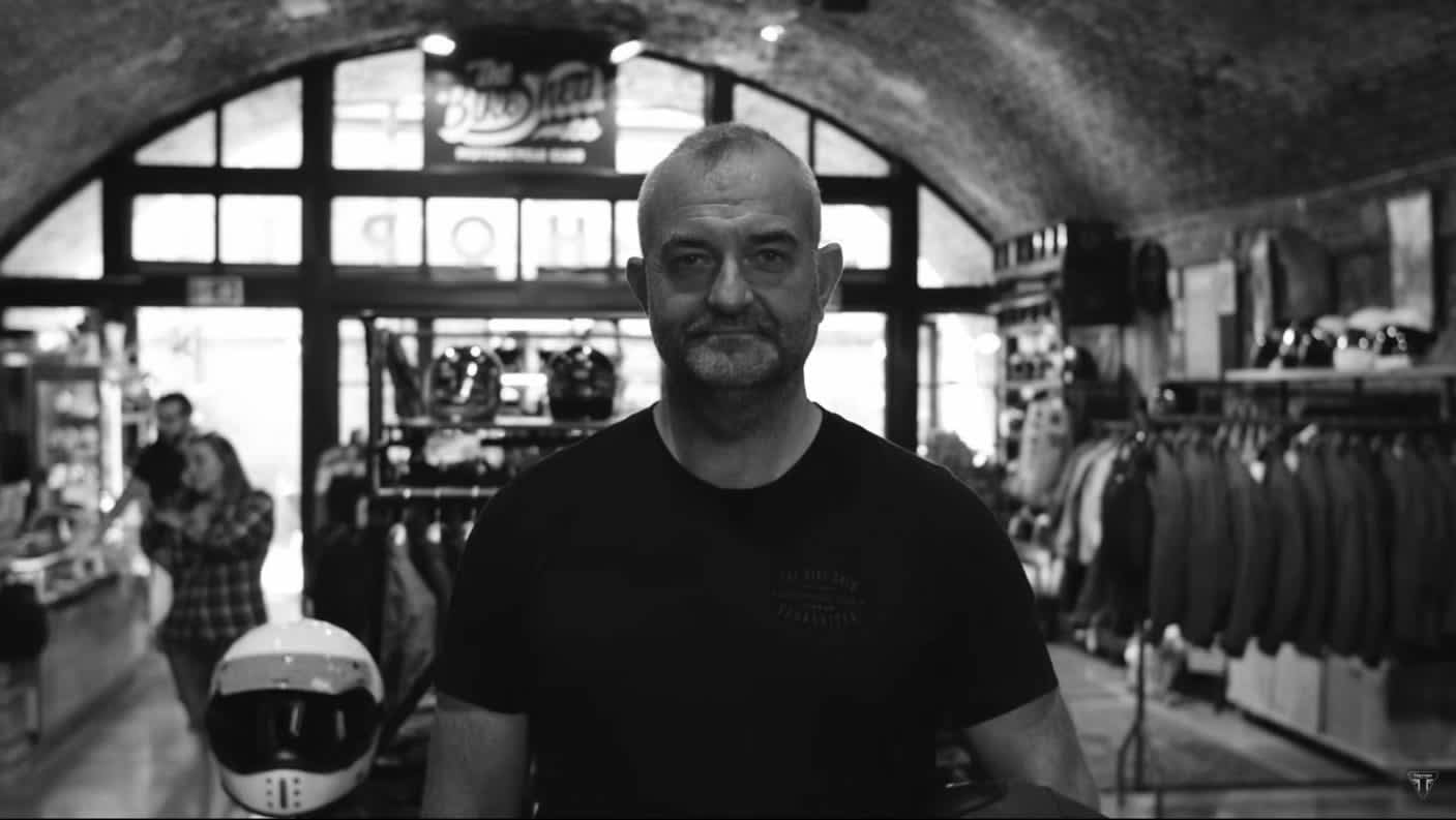 Close-up shot of Richard Starkey discussing The Distinguished Gentleman's Ride